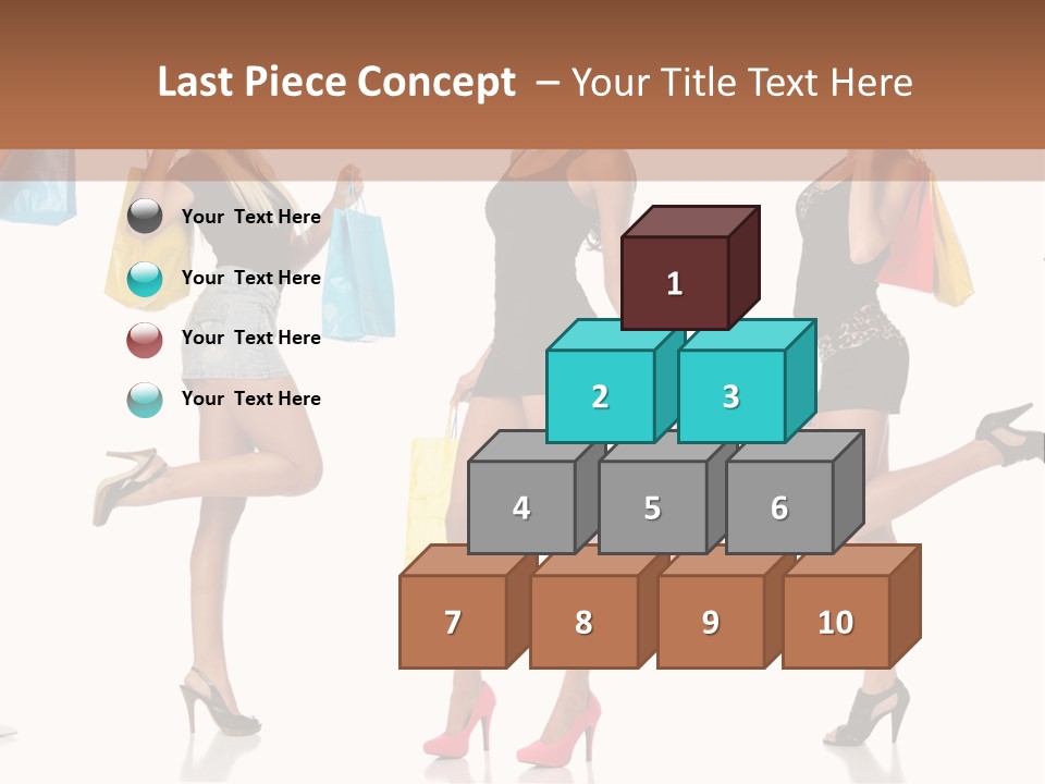 Shop Happy Holding PowerPoint Template