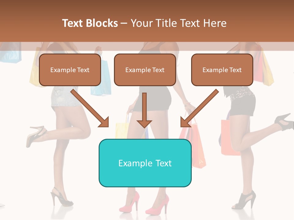 Shop Happy Holding PowerPoint Template