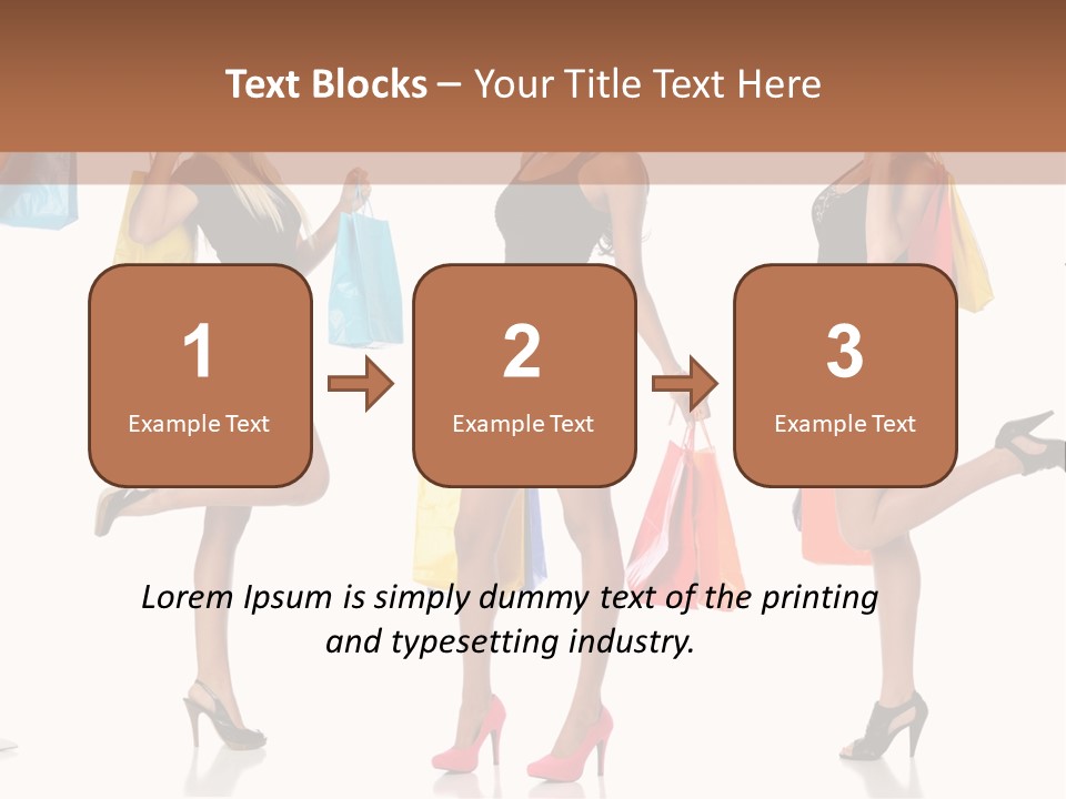 Shop Happy Holding PowerPoint Template