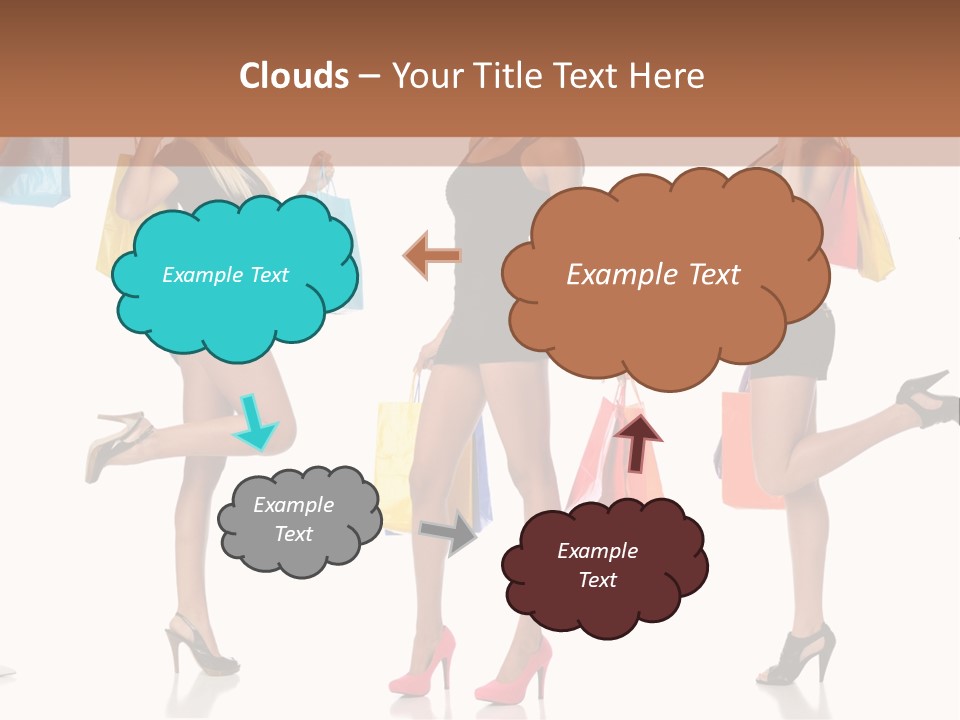 Shop Happy Holding PowerPoint Template