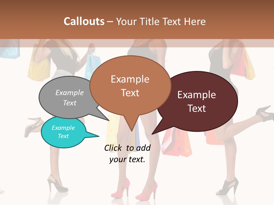 Shop Happy Holding PowerPoint Template