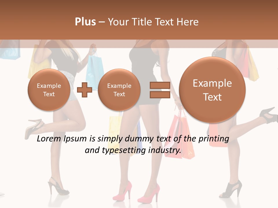 Shop Happy Holding PowerPoint Template