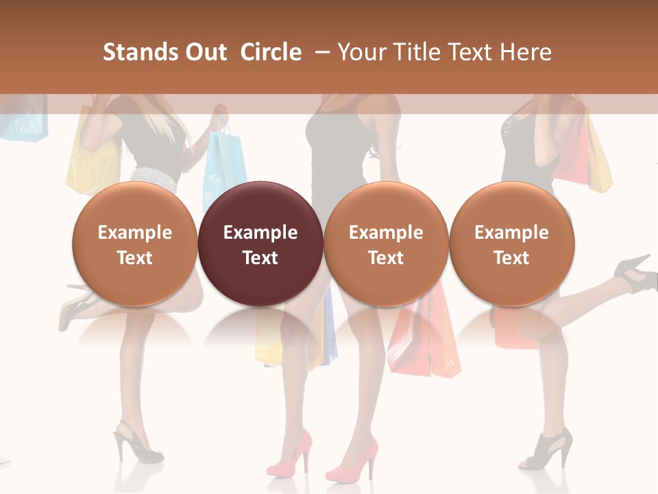 Shop Happy Holding PowerPoint Template