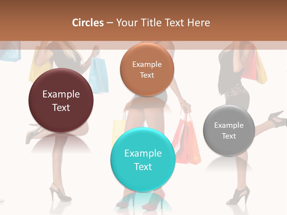 Shop Happy Holding PowerPoint Template