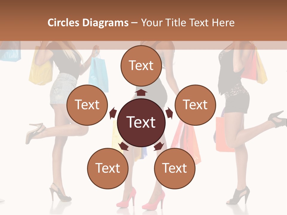 Shop Happy Holding PowerPoint Template