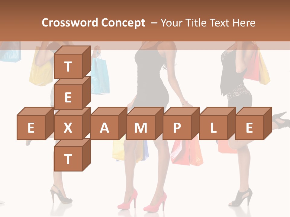 Shop Happy Holding PowerPoint Template