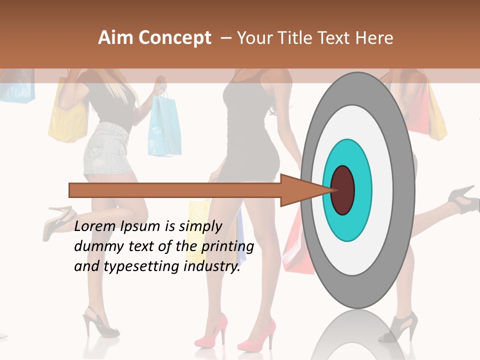 Shop Happy Holding PowerPoint Template