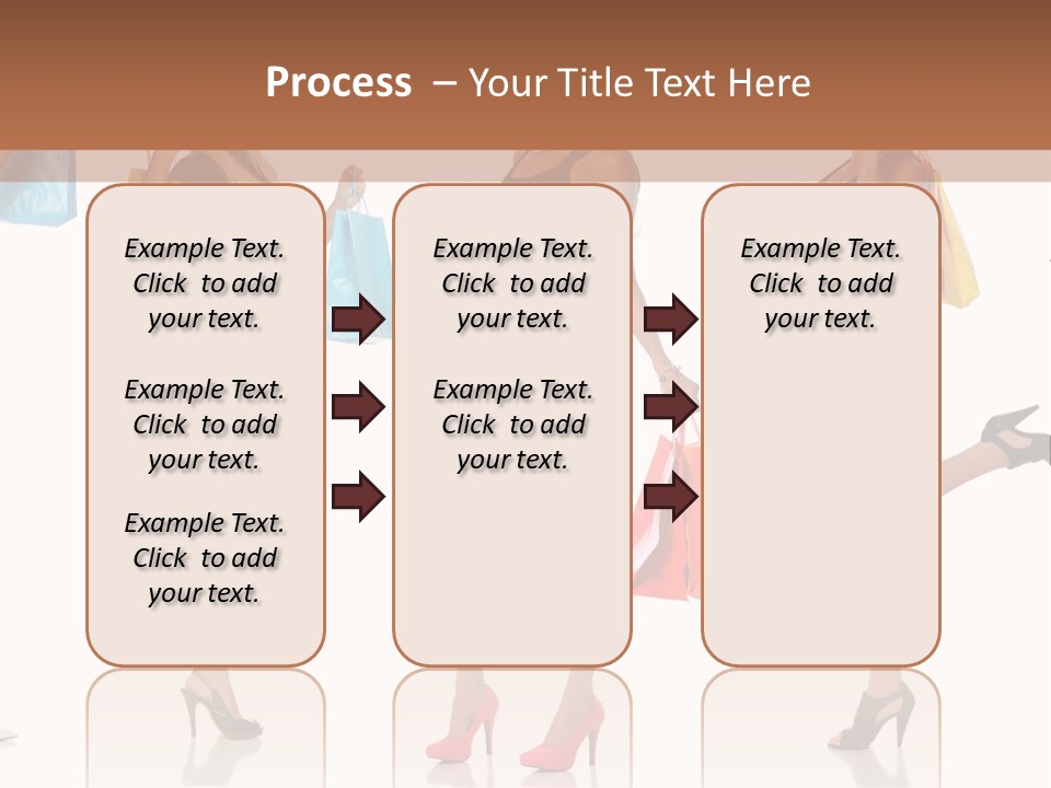 Shop Happy Holding PowerPoint Template