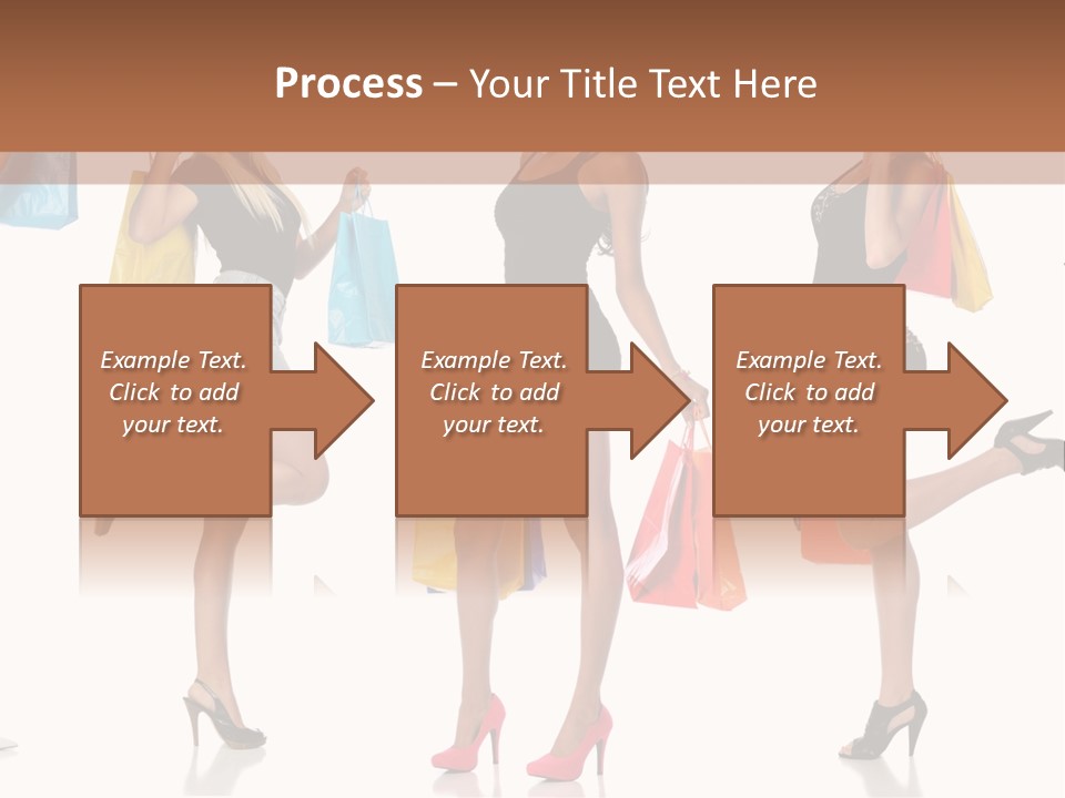 Shop Happy Holding PowerPoint Template