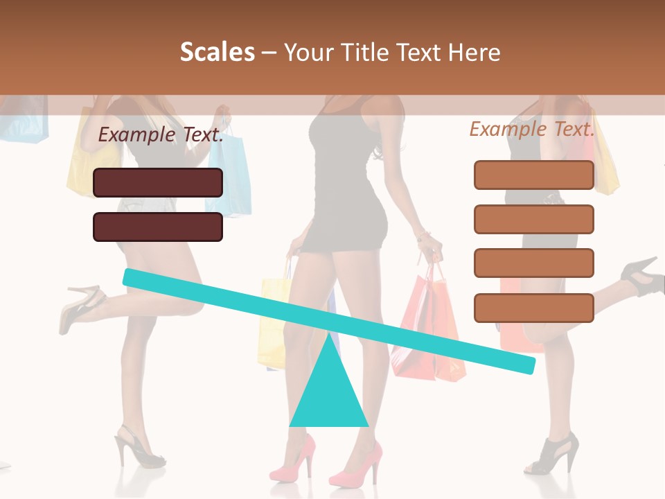 Shop Happy Holding PowerPoint Template