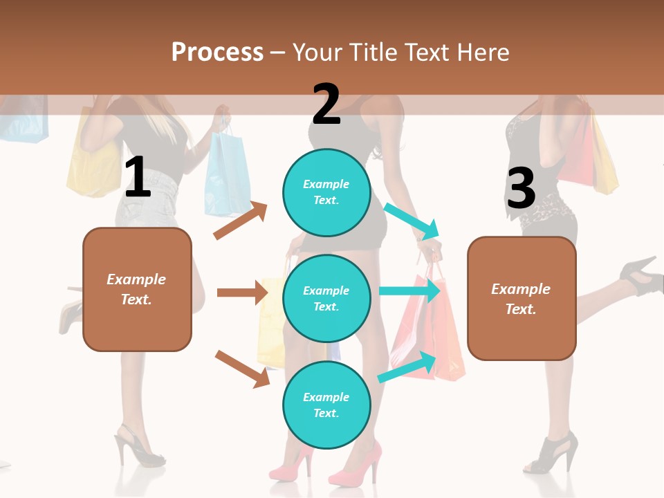 Shop Happy Holding PowerPoint Template