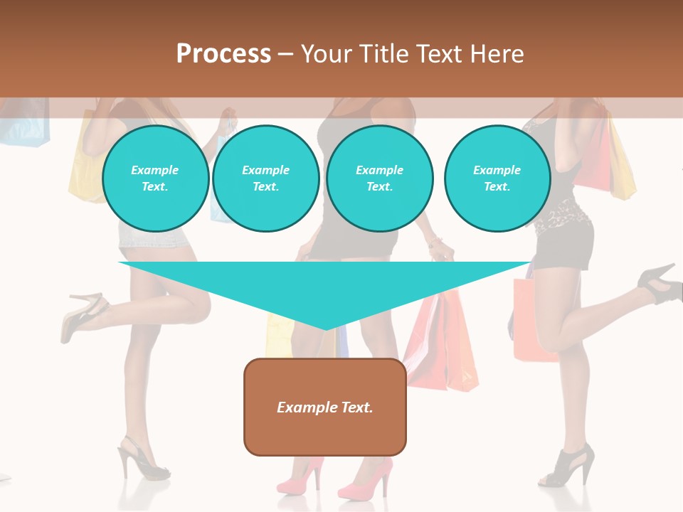 Shop Happy Holding PowerPoint Template