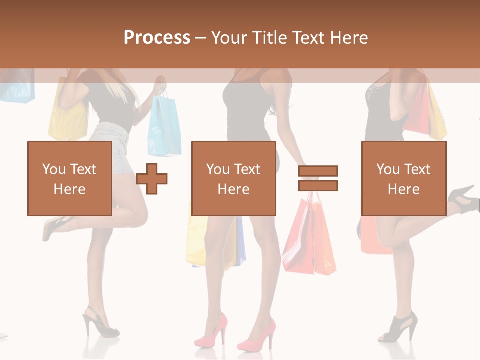 Shop Happy Holding PowerPoint Template