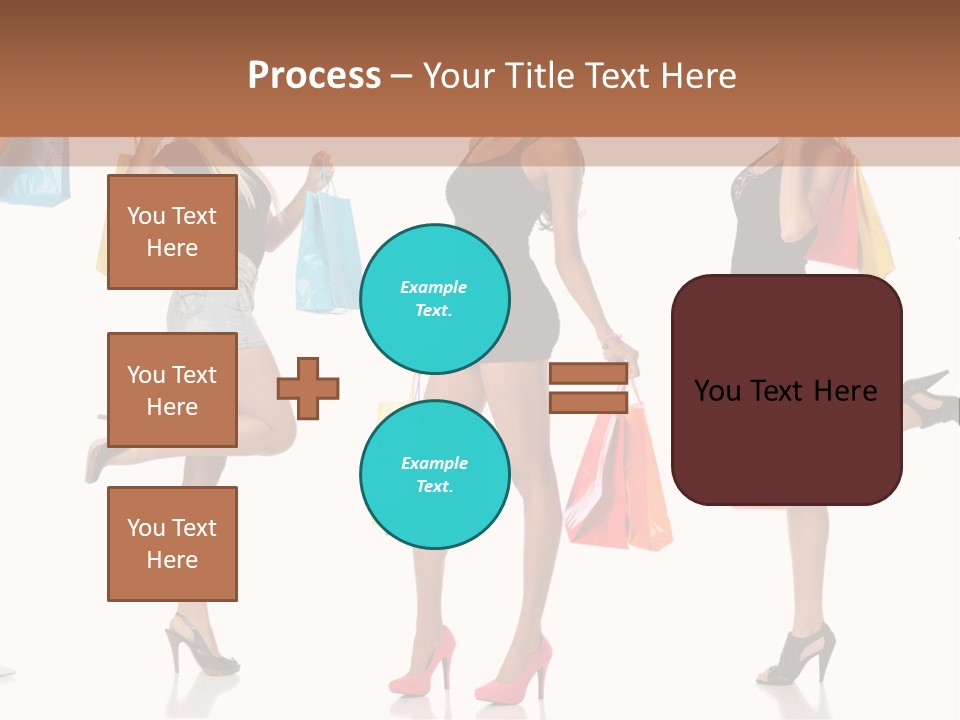 Shop Happy Holding PowerPoint Template