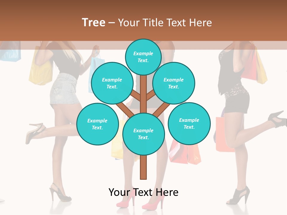 Shop Happy Holding PowerPoint Template