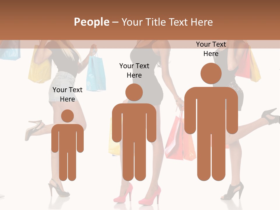 Shop Happy Holding PowerPoint Template