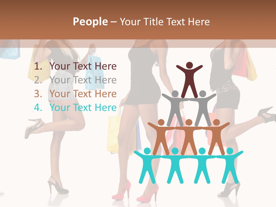 Shop Happy Holding PowerPoint Template