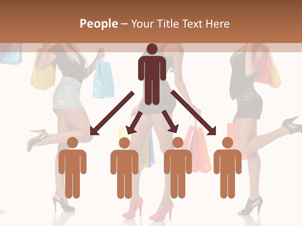 Shop Happy Holding PowerPoint Template