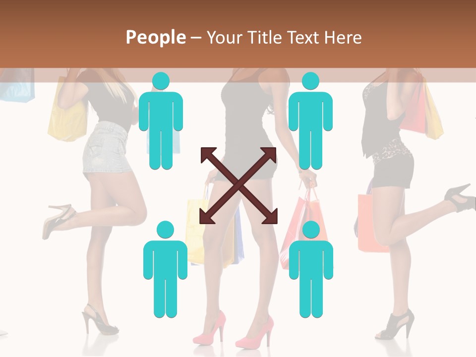 Shop Happy Holding PowerPoint Template