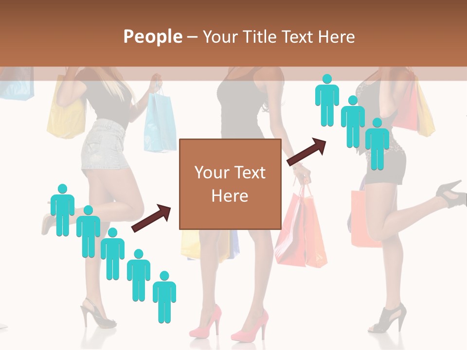 Shop Happy Holding PowerPoint Template