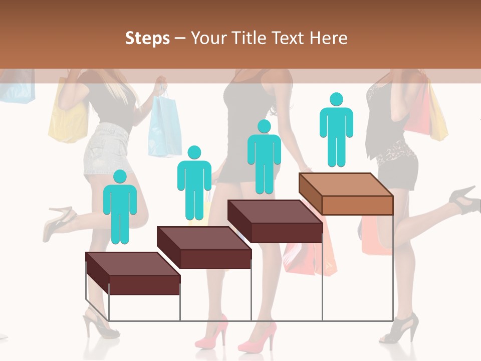 Shop Happy Holding PowerPoint Template