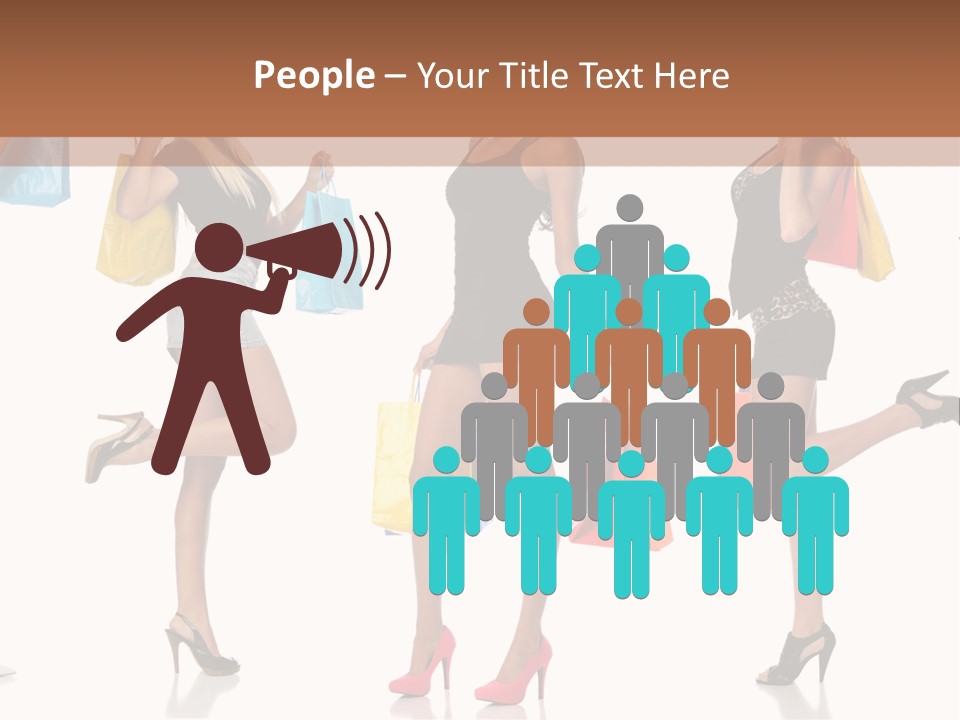 Shop Happy Holding PowerPoint Template