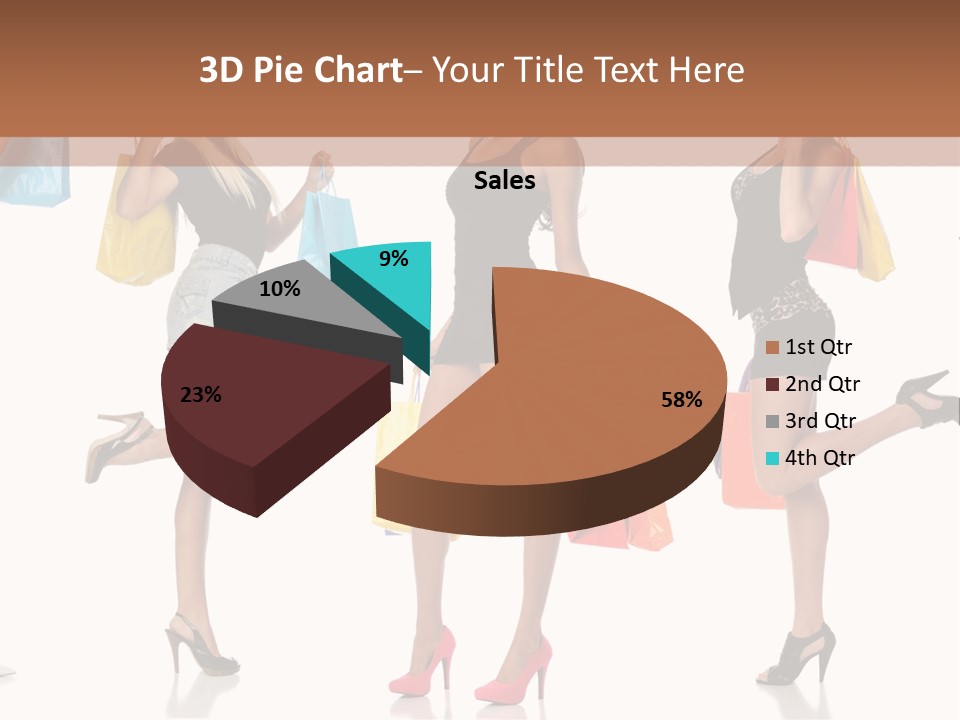 Shop Happy Holding PowerPoint Template