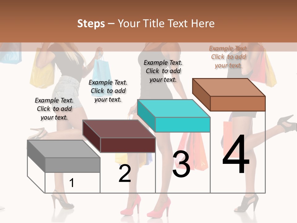 Shop Happy Holding PowerPoint Template