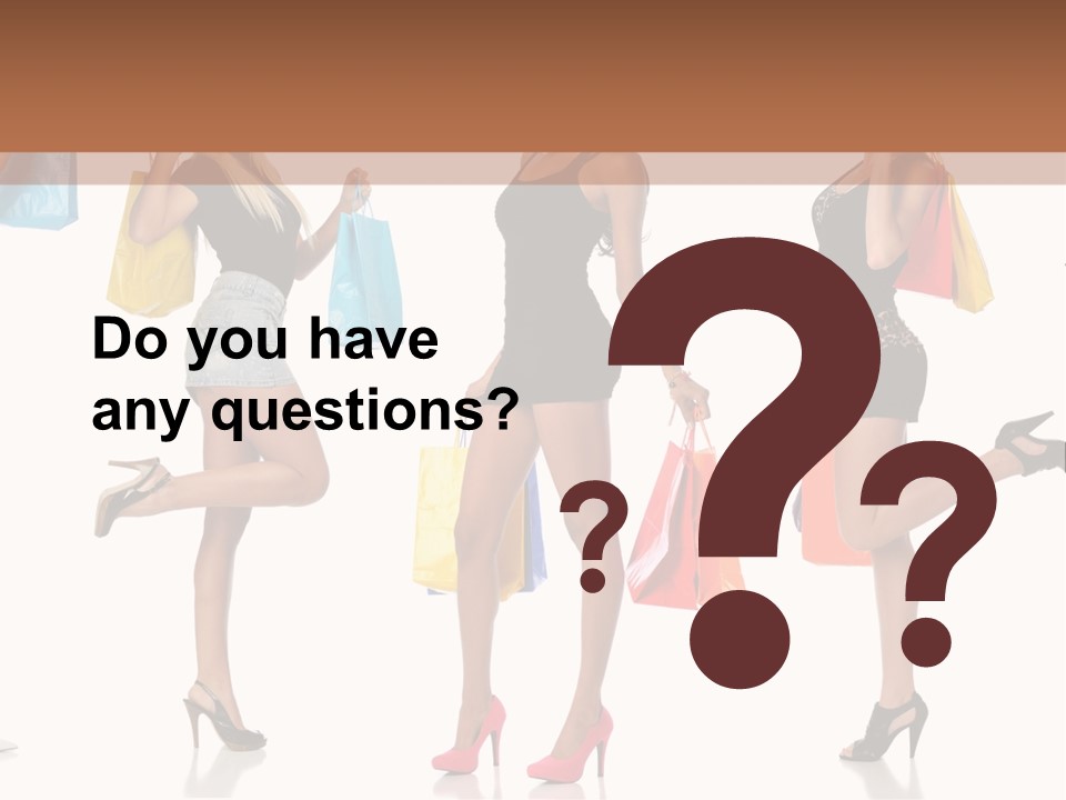 Shop Happy Holding PowerPoint Template