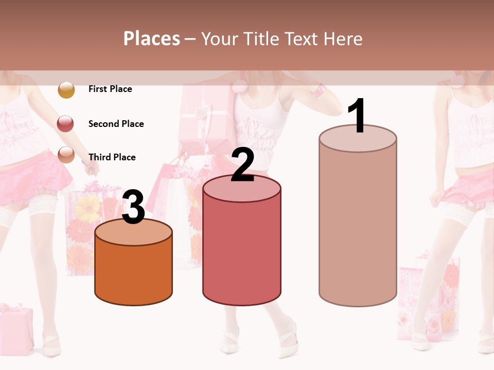 Sexy Presents Blond PowerPoint Template