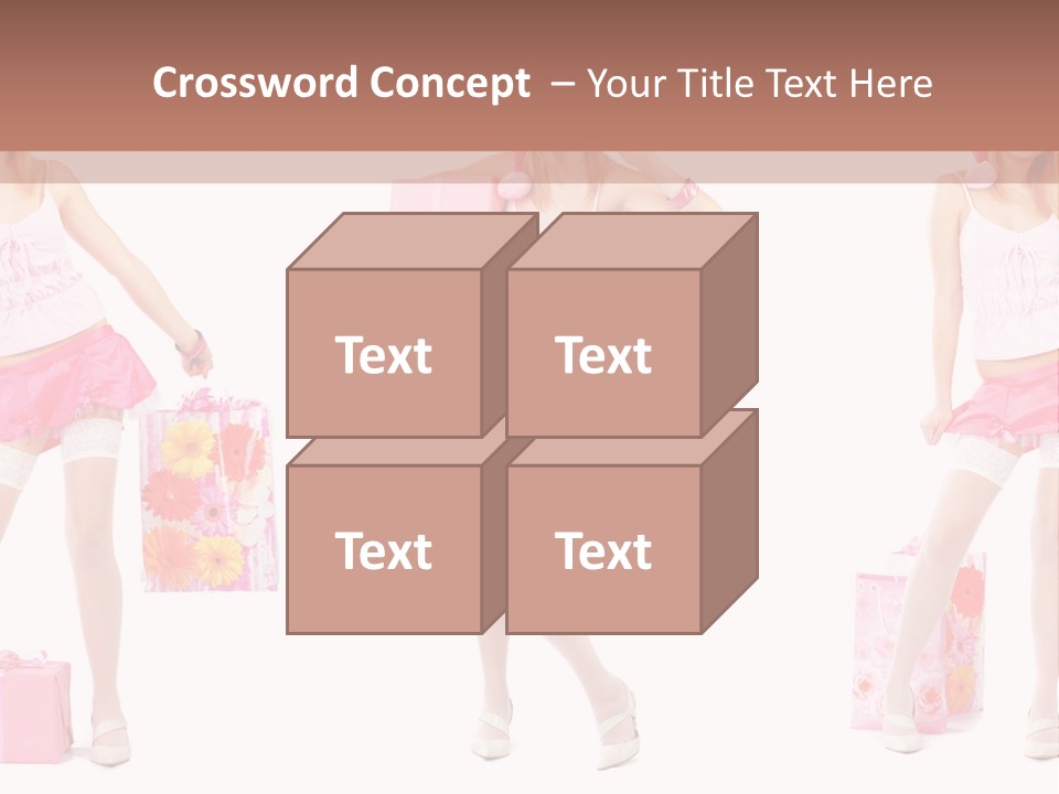 Sexy Presents Blond PowerPoint Template