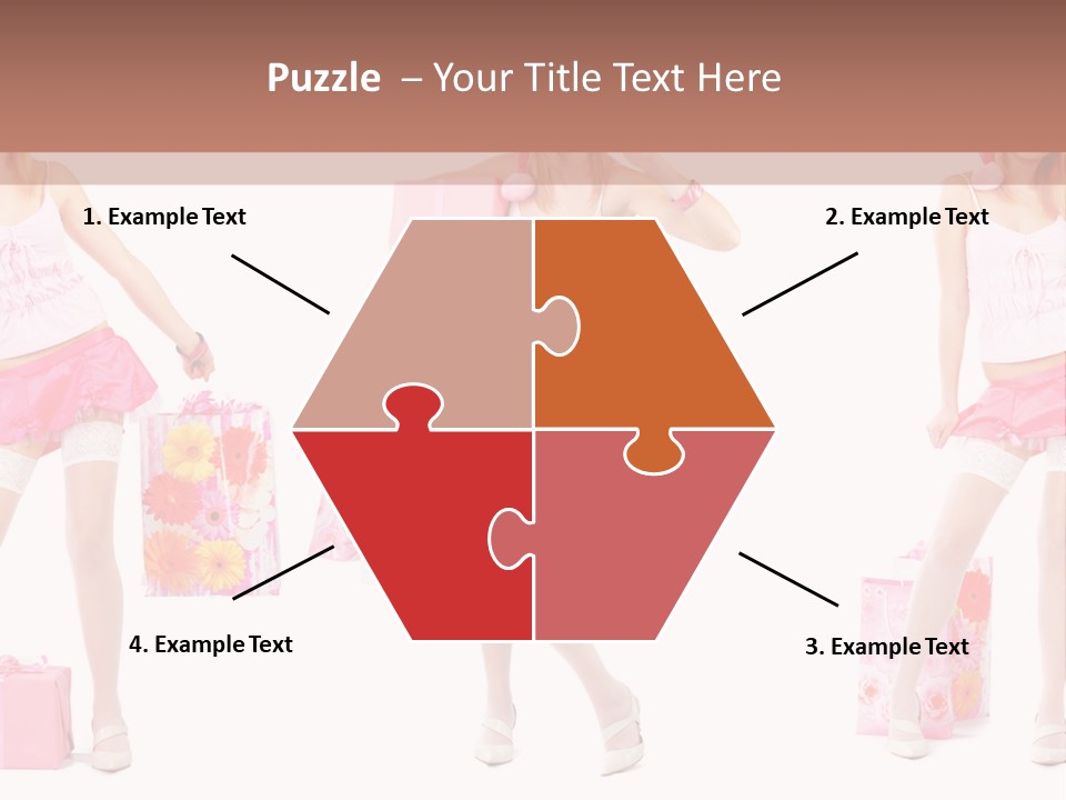 Sexy Presents Blond PowerPoint Template