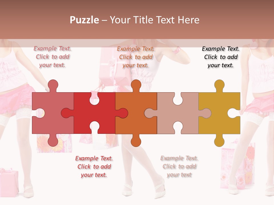 Sexy Presents Blond PowerPoint Template