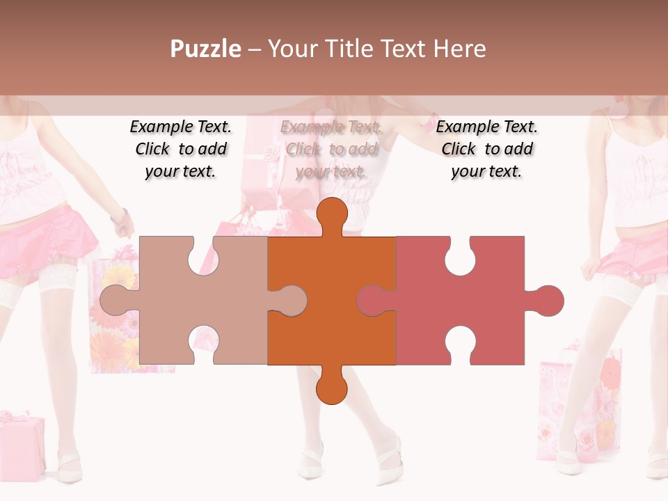 Sexy Presents Blond PowerPoint Template