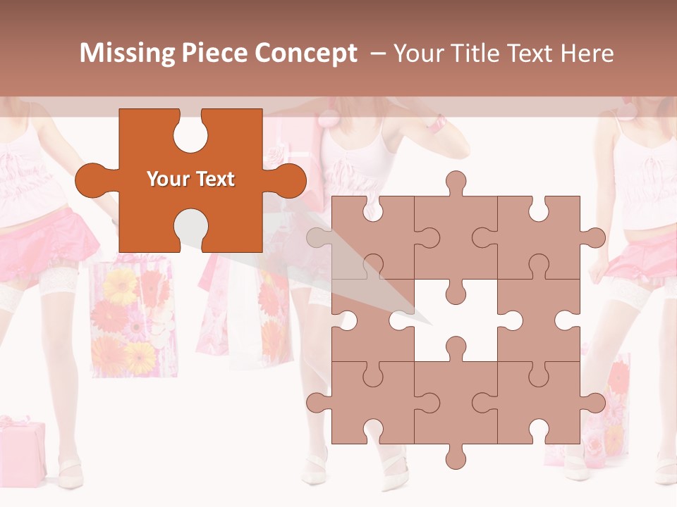 Sexy Presents Blond PowerPoint Template