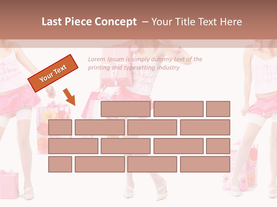 Sexy Presents Blond PowerPoint Template