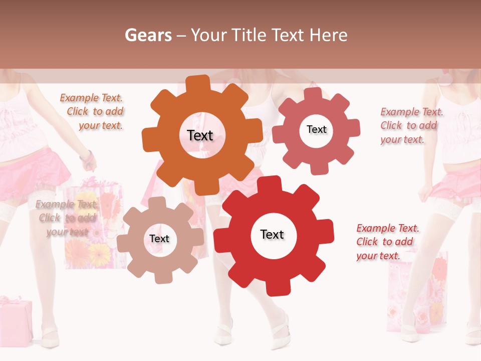 Sexy Presents Blond PowerPoint Template