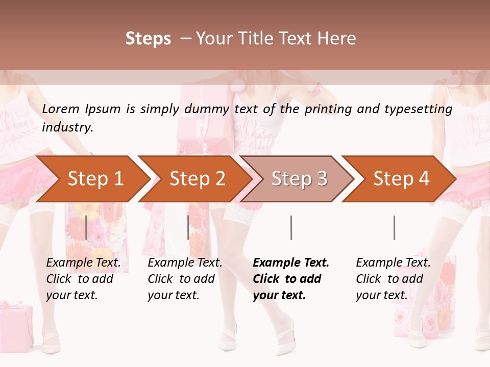 Sexy Presents Blond PowerPoint Template