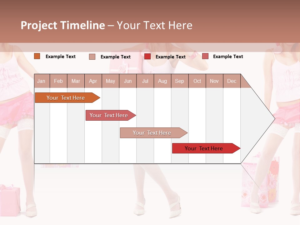 Sexy Presents Blond PowerPoint Template