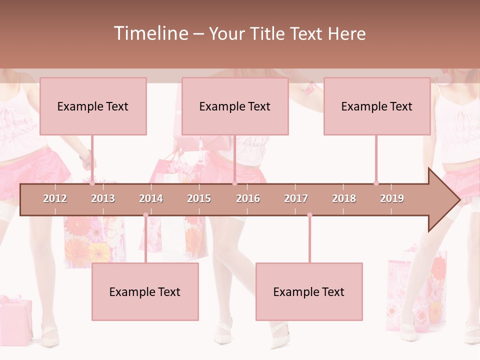 Sexy Presents Blond PowerPoint Template