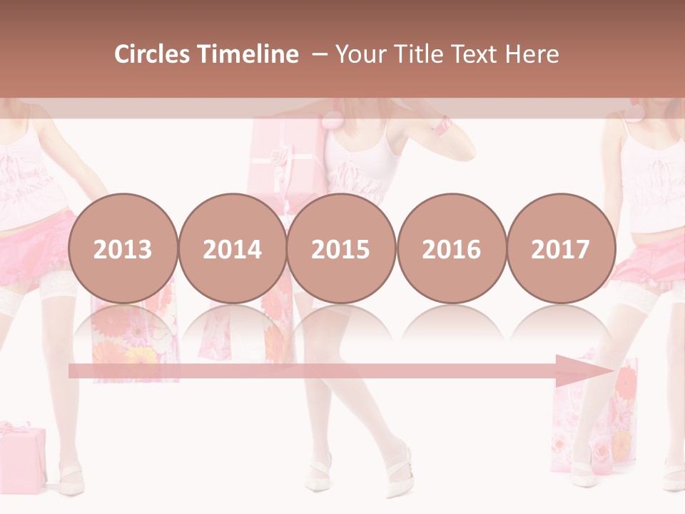 Sexy Presents Blond PowerPoint Template