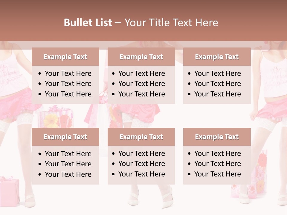 Sexy Presents Blond PowerPoint Template