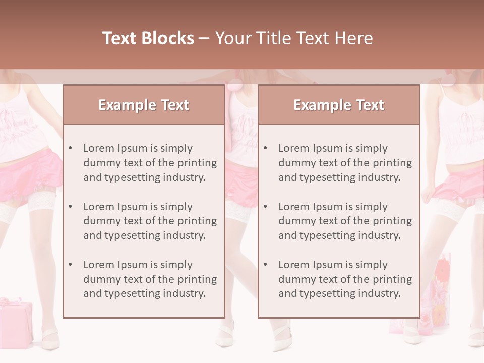 Sexy Presents Blond PowerPoint Template