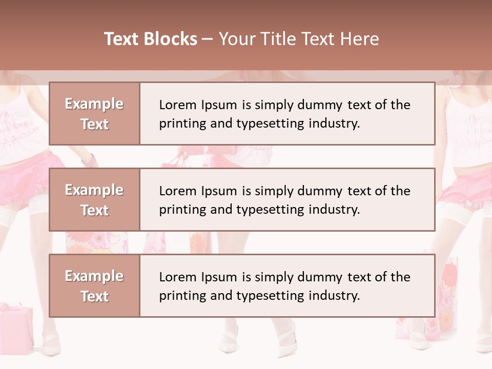 Sexy Presents Blond PowerPoint Template