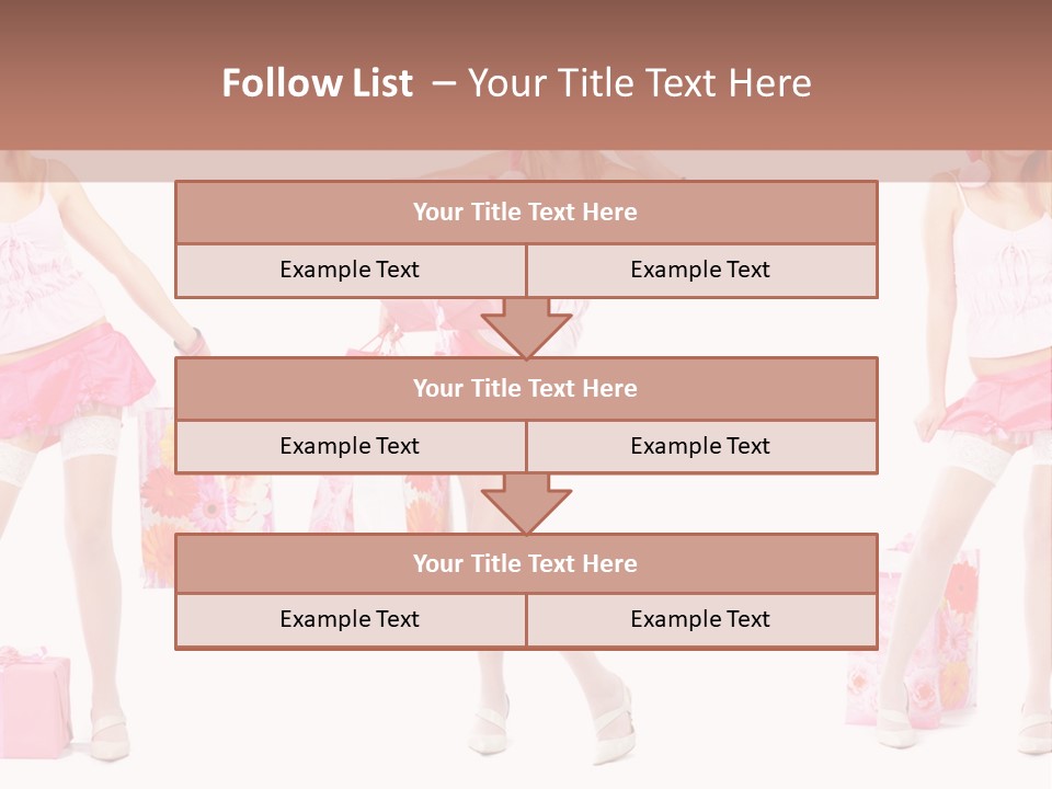 Sexy Presents Blond PowerPoint Template