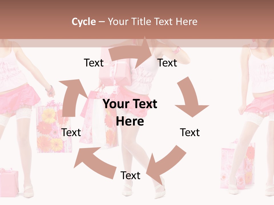 Sexy Presents Blond PowerPoint Template