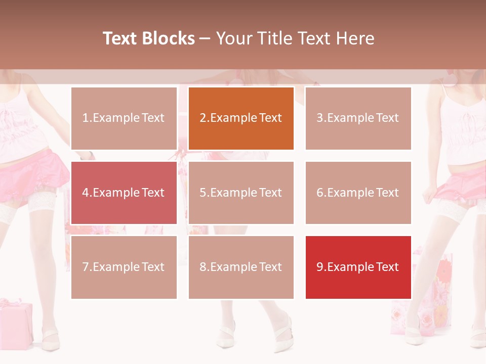 Sexy Presents Blond PowerPoint Template
