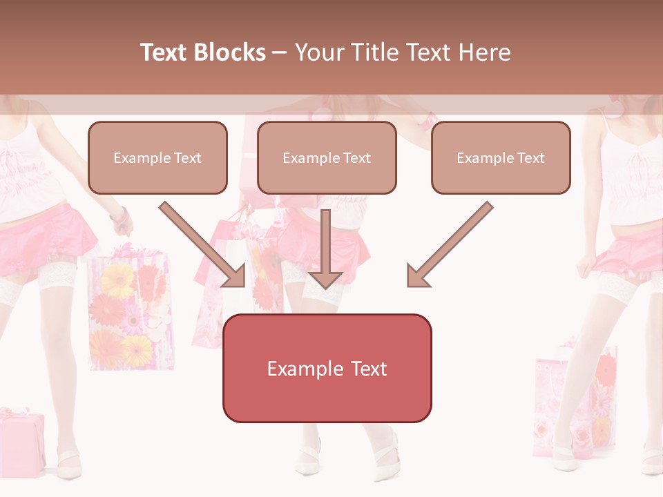 Sexy Presents Blond PowerPoint Template