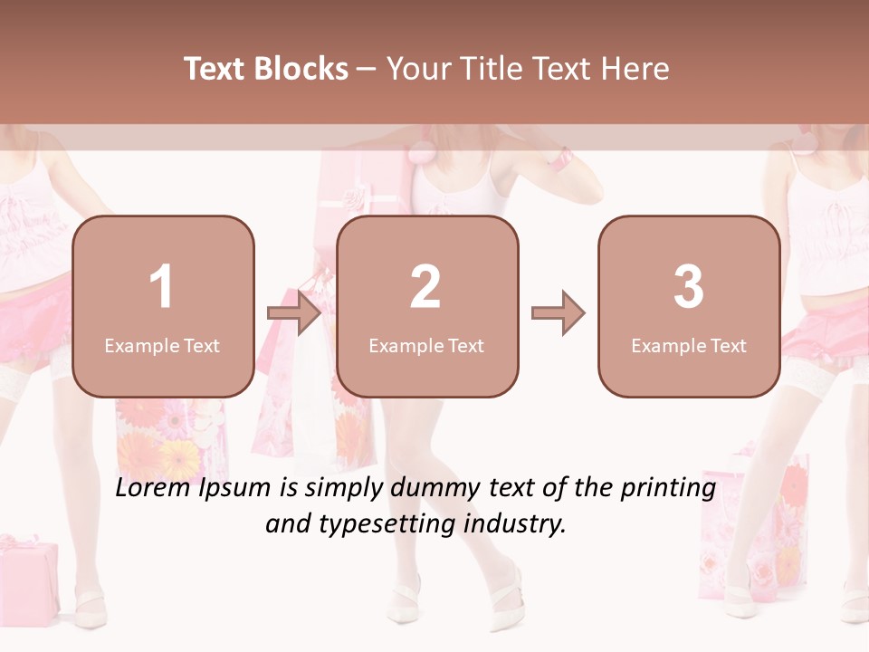 Sexy Presents Blond PowerPoint Template