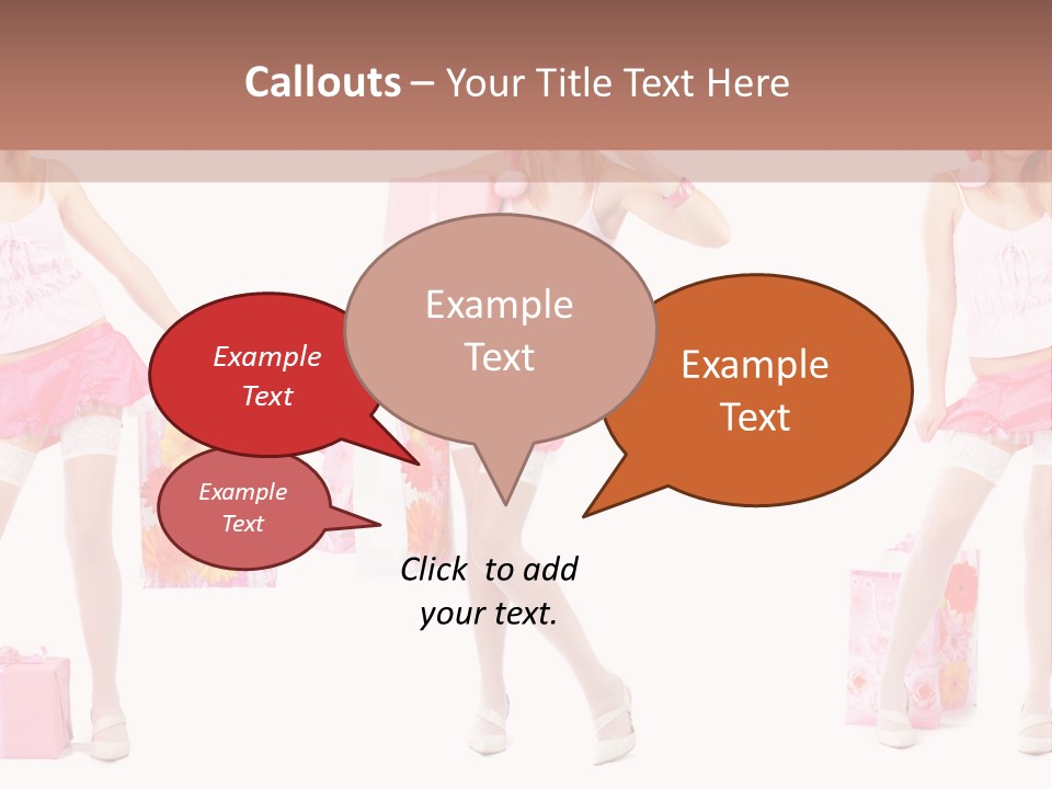 Sexy Presents Blond PowerPoint Template